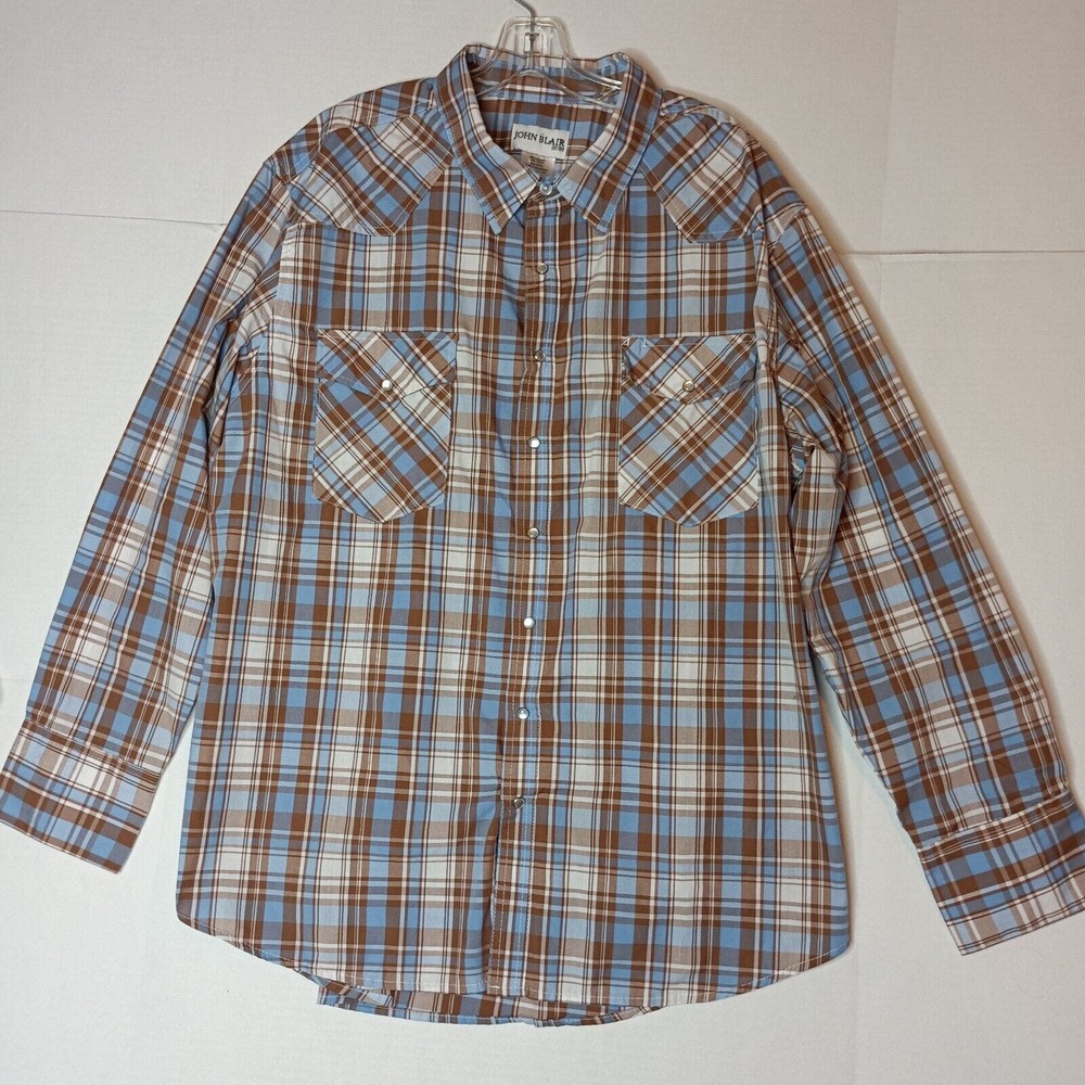 John Blair Western Pearl Snap Shirt